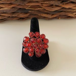 Orange and Copper Hand-made ring